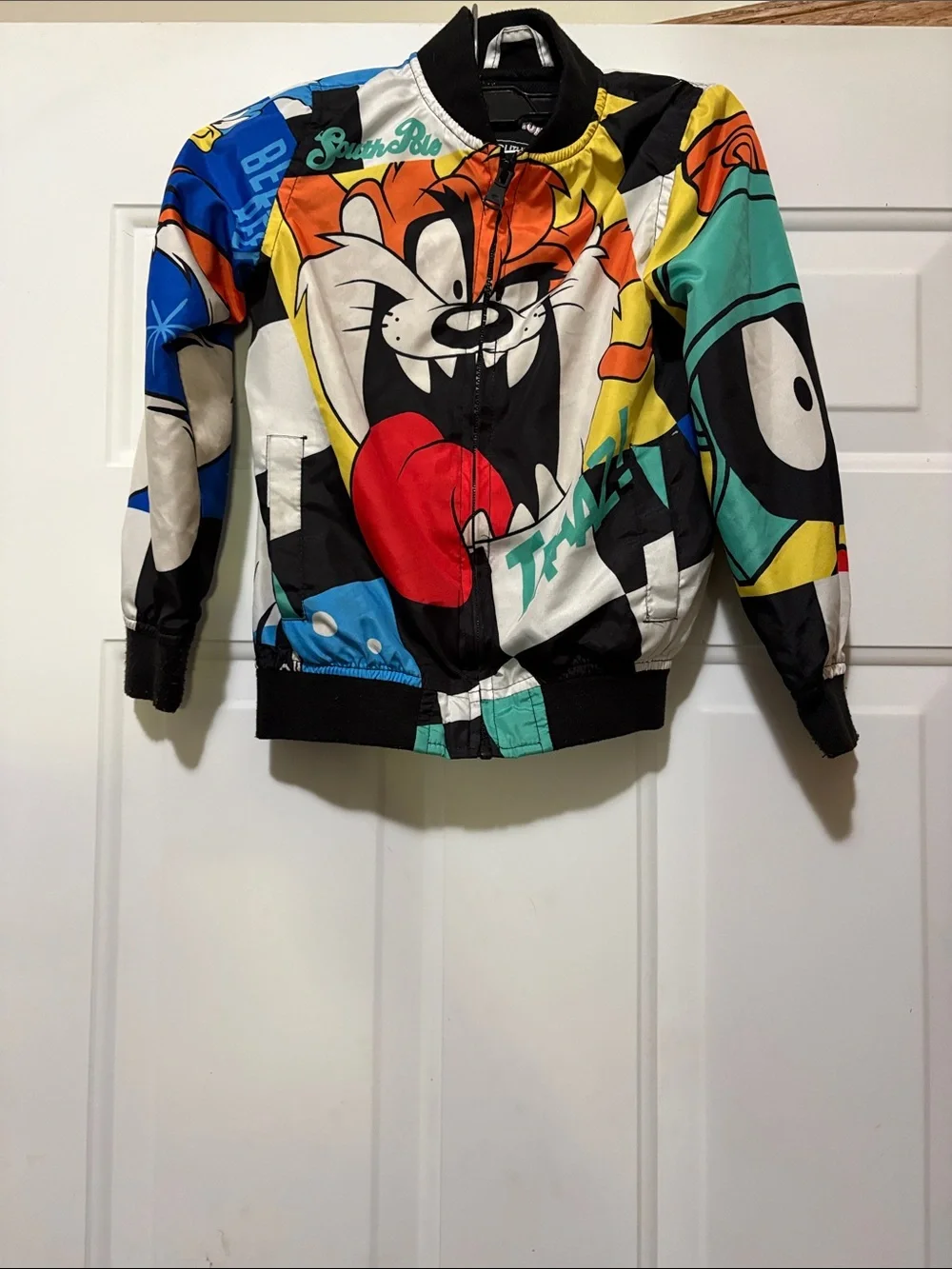 Kids Looney Tunes Taz Graphic Bomber Jacket - Multicolor